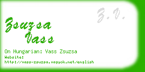 zsuzsa vass business card